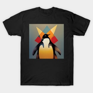 Colourful Abstract Penguin T-Shirt